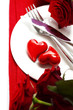 hearts on a plate