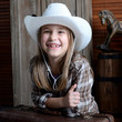 Mädchen als Cowgirl