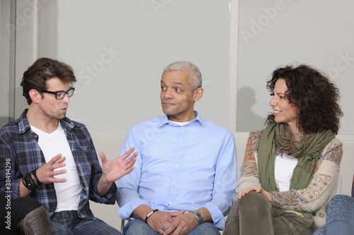 Photo: support group or team building seminar support group or team building seminar