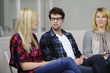 Foto: team building, group discussion or therapy team building, group discussion or therapy
