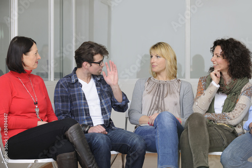 Photo: support group or team building seminar support group or team building seminar