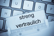 Hängeregister streng vertraulich