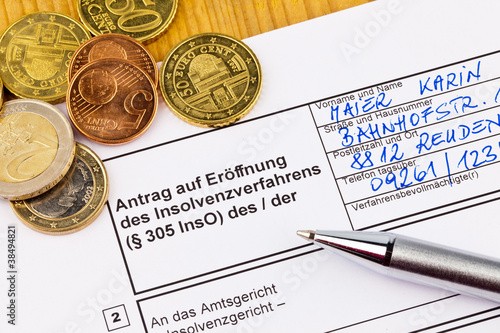 Foto: Konkurs Antrag Personen Deutschland Konkurs Antrag Personen Deutschland