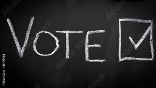 Photo: Vote in election Vote in election
