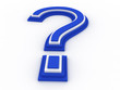 Illustration: 3D question mark 3D question mark