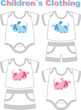 Vektor: Children`s clothing Children`s clothing
