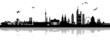 Skyline Deutschland mit Schatten