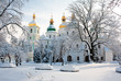Saint Sophia Cathedral in Kiev in winter