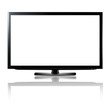 Led or lcd tv isolated on white Led or lcd tv isolated on white