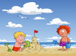 Children on the beach