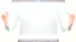 A businessman is holding colored screens - Loop A businessman is holding colored screens - Loop