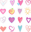 Hearts  Vector Illustration