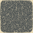 Numbers on blackboard. Retro styled illustration, vector, EPS10. Numbers on blackboard. Retro styled illustration, vector, EPS10.