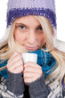 beautiful woman having cup of coffee