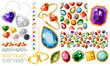 Big jewellery set with gems,perls,gold,silver and rings Big jewellery set with gems,perls,gold,silver and rings