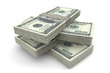 4 Stacks of 100 dollar bills