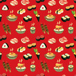 Vector: seamless Japanese food pattern seamless Japanese food pattern