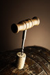 corkscrew and wooden barrel corkscrew and wooden barrel