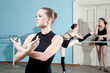 Photo: ballet dancers in rehearsal ballet dancers in rehearsal