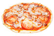 pizza on a white background