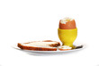 Egg, softboiled and rye bread