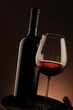 red wine, bottle and glass red wine, bottle and glass