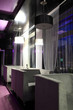 Empty cafe at night