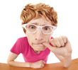 Anxious nerdy guy