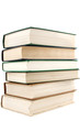Photo: stack of books on white background stack of books on white background