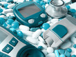 Device for measuring blood sugar level and pills