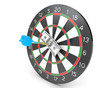 Dart hit hunderd dollars on a board Dart hit hunderd dollars on a board