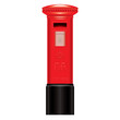 Red Mail Box - England London - Icon - detailed isolated vector