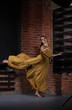 Young brunette woman dancing Young brunette woman dancing