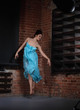 Young brunette woman dancing Young brunette woman dancing