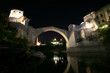 Mostar bridge at night