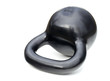 black iron kettlebell