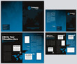 Vector Business Brochure and Tri Fold Flyer Template