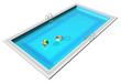 Illustration: Blue swimming pool Blue swimming pool
