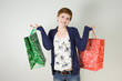 Woman with shopping bags