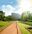 View of mount Sigiriya, Sri Lanka (Ceylon).