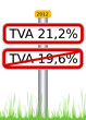 Panneau Tva Sociale 21.2%