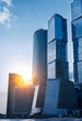 Modern skyscrapers business centre in Moscow
