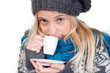 beautiful woman having cup of coffee
