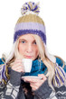 beautiful woman having cup of coffee