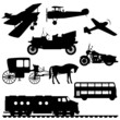 Silhouettes of vehicles Silhouettes of vehicles