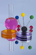 Photo: petri dishes and flask petri dishes and flask