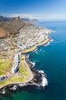 aerial view of coast of Cape Town, South Africa