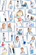Medical doctors group Collage.