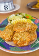 Curried fish cake with vegetables