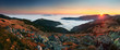 Panorama at autumn - mountain Low Tatras
